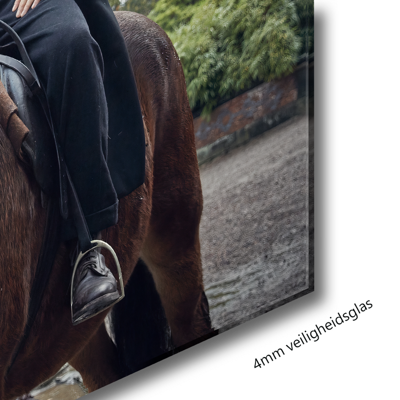 Glasschilderij - Exclusive - Liggend - Peaky Blinders Shelby