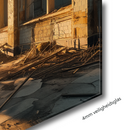 Glasschilderij - Exclusive - Liggend - Urbex Verlaten Gebouw Stille Getuigen