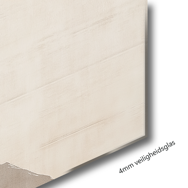 Glasschilderij - Exclusive - Liggend - van Mist (Japandi Stijl)