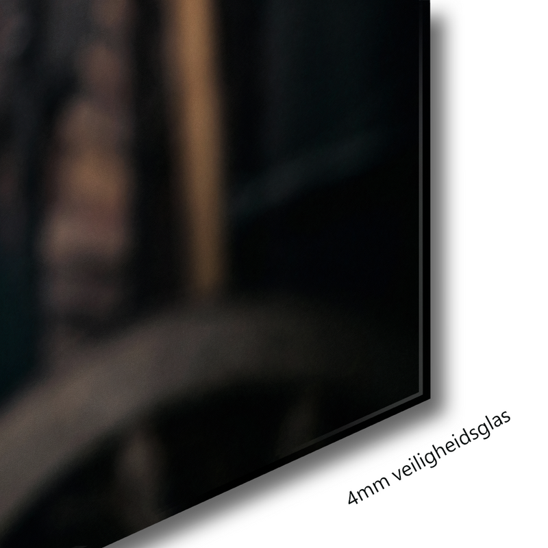 Glasschilderij - Exclusive - Liggend - Peaky Blinders Smoke