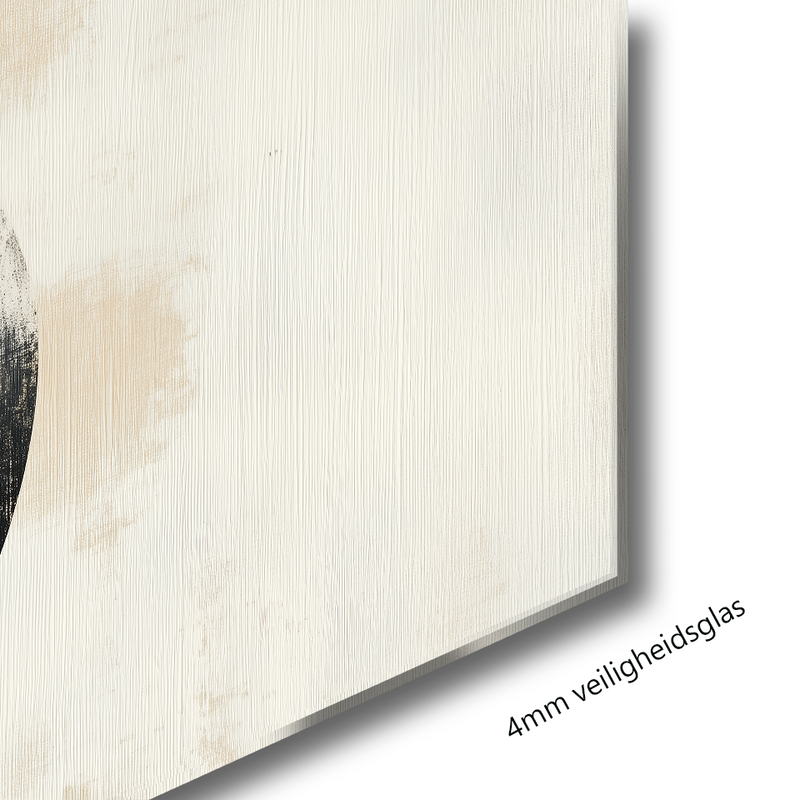 Glasschilderij - Exclusive - Liggend - Onder de Wolken (Japandi Stijl)