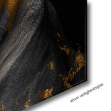 Glasschilderij - Exclusive - Liggend - De Leeuwenkoningin 1 Welp - Gouden Eeuw Serie