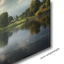 Glasschilderij - Exclusive - Liggend - Windmolen Natuur