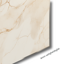 Glasschilderij - Exclusive - Liggend - Marmer Beige Natuur