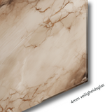 Glasschilderij - Exclusive - Liggend - Marmer Bruin Stone