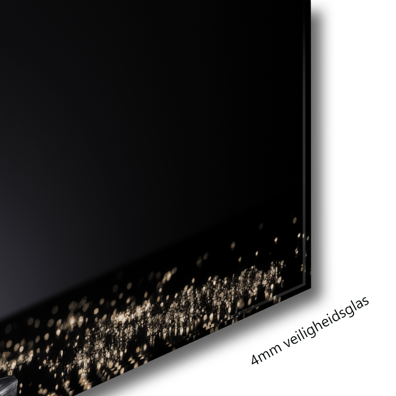 Glasschilderij - Exclusive - Liggend - Champagne Diner