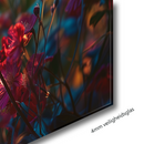 Glasschilderij - Exclusive - Liggend - Ooievaarsbek Bloem