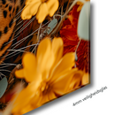 Glasschilderij - Exclusive - Liggend - Luipaardbloem's Blik Panter