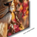 Glasschilderij - Exclusive - Liggend - Leeuwenliefde Fluisteraar