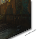 Glasschilderij - Exclusive - Liggend - Urbex Verlaten Tram