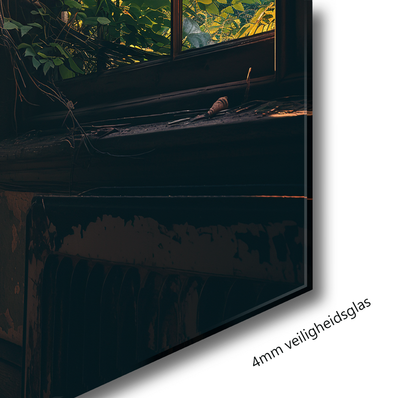 Glasschilderij - Exclusive - Liggend - Verborgen Stedelijke Verhalen