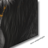 Glasschilderij - Exclusive - Staand - Leeuwenfamilie Moeder 1 Welpje Anouk - Gouden Eeuw Serie