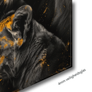 Glasschilderij - Exclusive - Staand - Leeuwenfamilie Moeder 3 Welpjes Vera - Gouden Eeuw Serie