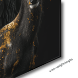 Glasschilderij - Exclusive - Staand - Hertenfamilie 2 Hertjes Aria - Gouden Eeuw Serie