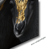 Glasschilderij - Exclusive - Staand - Aura van de Geitenfamilie - Gouden Eeuw Serie