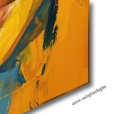 Glasschilderij - Exclusive - Staand - Samen in de Schemer