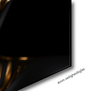 Glasschilderij - Exclusive - Staand - Vrouw met Goud Prime