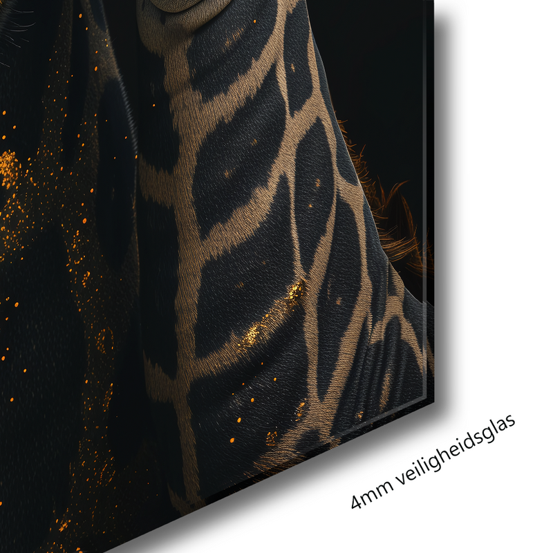 Glasschilderij - Exclusive - Staand - Titel