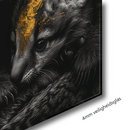 Glasschilderij - Exclusive - Staand - Gouden Fluistering van de Wildernis - Gouden Eeuw Serie