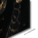 Glasschilderij - Exclusive - Staand - Giraffenfamilie, de Safari - Gouden Eeuw Serie