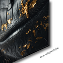 Glasschilderij - Exclusive - Staand - Apenfamilie 1 Aapje, het Late Licht - Gouden Eeuw Serie