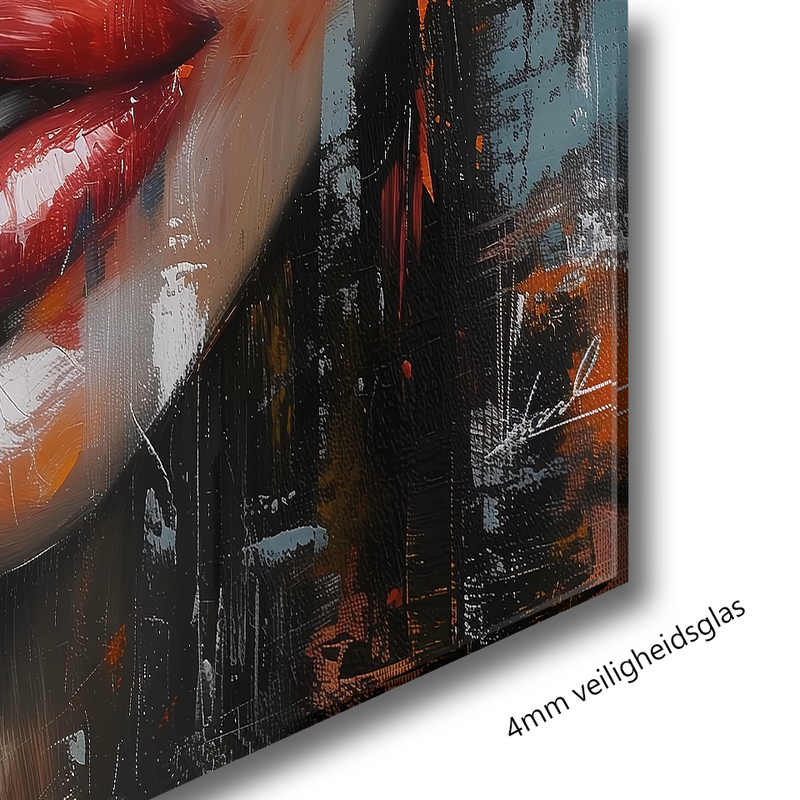 Glasschilderij - Exclusive - Staand - de Wildheid