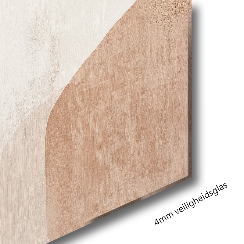 Glasschilderij - Exclusive - Staand - Stenen Pad - (Japandi Stijl)