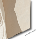 Glasschilderij - Exclusive - Staand - Wit op Wit (Japandi Stijl)