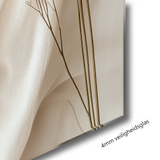 Glasschilderij - Exclusive - Staand - Rust in Beige - (Japandi Stijl)