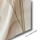 Glasschilderij - Exclusive - Staand - Rust in Beige - (Japandi Stijl)