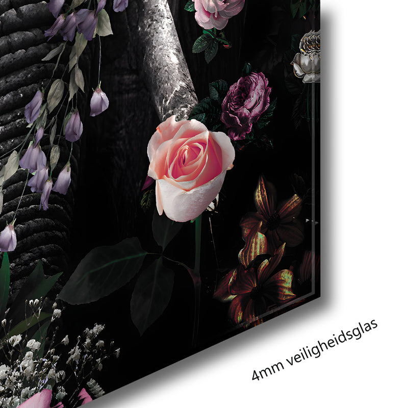 Glasschilderij - 150x100 / 120x80 / 90x60cm - Exclusive - KRUGER - Olifant Boris