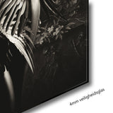 Glasschilderij - 100x150 / 80x120cm - Exclusive - Model - Elizabeth Fly - Vrouw met Vleugels