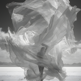 Glas schilderij desert silhouet