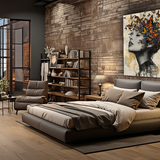 Glas schilderij face dissolving