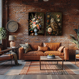 Glas schilderij regal owl