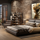 Glas schilderij young woman