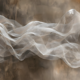 Glas schilderij abstract white beige