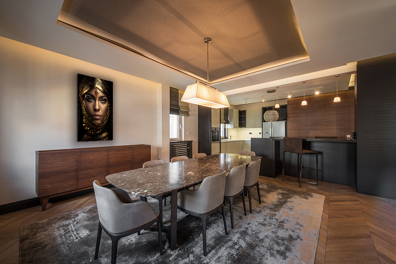 Maya Arab Princess - Exclusive - Glasschilderij