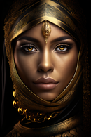 Maya Arab Princess - Exclusive - Glasschilderij