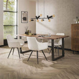 Modera - Armstoel boucle draaibaar. VPE2 - Boucle wit - set van: 2