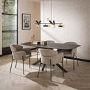 Modera - Armstoel boucle ronde rug. VPE2 - Boucle zandkleur - set van: 2