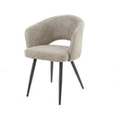 Modera - Armstoel boucle salon. VPE2 - Boucle zandkleur - set van: 2