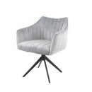 Modera - Armstoel cinema draaibaar. VPE2 - Zilverkleurig velours - set van: 2