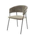 Modera - Armstoel club. VPE4 - Champagne velours - set van: 4