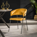 Modera - Armstoel club. VPE4 - Goudkleurig velours - set van: 4