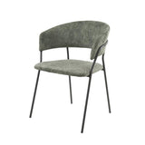 Modera - Armstoel club. VPE4 - Mosgroen velours - set van: 4