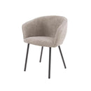 Modera - Armstoel curve. VPE2 - Boucle zandkleur - set van: 2