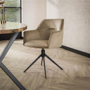 Modera - Armstoel pull draaibaar. VPE2 - Champagne velours - set van: 2