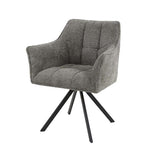 Modera - Armstoel raster draaibaar. VPE2 - Boucle taupe - set van: 2