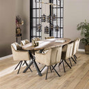 Modera - Armstoel raster draaibaar. VPE2 - Champagne velours - set van: 2